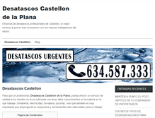 Tablet Screenshot of desatascoscastellon.com